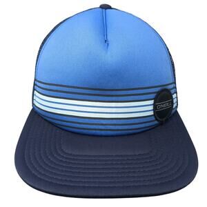 O'Neill Est. 1952 Snapback Trucker Hat Blue One Size Adjustable Mesh Back